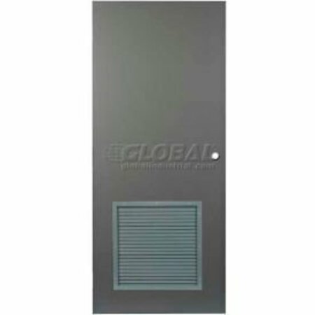 ASSA ABLOY SALES & MARKETING GROUP INC. CECO Hollow Steel Security Door 48"W X 84"H, 24"W X 24"H Louver, Cylindrical Prep, SteelCraft Hinge CHMDL4070-24X24VENTCYL-ST18GA